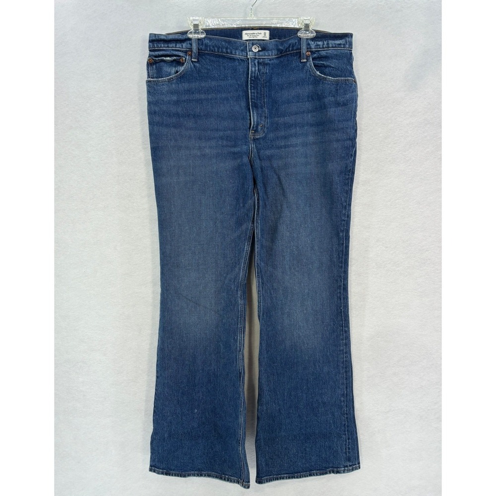 Abercrombie & Fitch The‎ 70s Vintage Flare Ultra High Rise Jeans Womens 33 / 16L